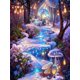 thumbnail image 1 of Bordado de diamantes de imitación para decoración del hogar, kit de punto de cruz con diseño de bosque de ensueño, castillo del paraíso, 5D, 1 of 4