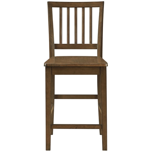 Steve Silver Joplin Transitional Walnut Set of 2 Dining Counter Chair