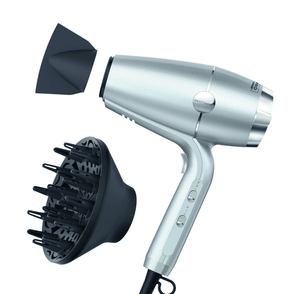 INFINITI PRO CONAIR SmoothWrap Hair Dryer, Blow Dryer with Diffuser and Concentrator Attachments, Advanced Plasma and Ceramic Technology for Less Frizz, More Volume and Body, Mint