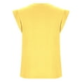 thumbnail image 5 of Timegard Tank Tops for Women Cap Sleeve V Neck Loose Comfy Summer Fashion Solid Color Casual Tunic Tops, 5 of 6