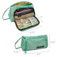 thumbnail image 2 of Wrapables Large Capacity Pencil Case, Portable Pencil Pouch for Stationery Office Supplies, Green, 2 of 6