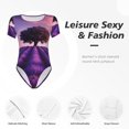thumbnail image 4 of Fotbe Lavender Field Sunset Body de Mujer con Cuello Redondo y Mangas Cortas, Sin Mangas Ajustado, Suave, Cómodo y Básico-X-Large, 4 of 7
