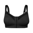 thumbnail image 4 of Razzly Seamless Bras Comfortable Women’s Shaping Tops Front Closure Non Wired Strap Bra For All Day Support And Style Bralettes for Women,Bra Comfortable Bra Comfortable womens underwear(Black,XL), 4 of 6