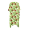 thumbnail image 2 of HELLHERO Ladybug and Daisy Pattern Long Kimono Swimsuit Cover Up High Quality Fabrics Cardigan Free Size Swim Coverup for Women, 2 of 6