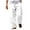 White, variant on Ndbuld Essentials Men's Pants, Chinos, Straight-Fit Jogger Men's Fall Cuffed Pants Multi Pocket Tether Solid Trousers Relaxation Length Pants Navy XL