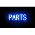 thumbnail image 1 of SpellBrite PARTS LED Sign for Business. 20.7" x 6.3" Blue PARTS Sign Has Neon Sign Look With Energy Efficient LED Light Source. Visible from 500+ Feet, 8 Animation Settings., 1 of 4