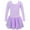 Purple, variant on BRGZLK Girl Leotard Skirt Spring Solid Color Round Neck Elastic Long Sleeve Ruffle Edge Dress Princess Dress Ballet Tutu Dress Dark Blue 5-6 Years