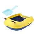 thumbnail image 4 of Cat Litter Box, PP Material Semi Enclosed Splash Proof Kitten Toilet Box with Shovel for Small Dogs for Rabbits, 4 of 7