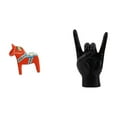 thumbnail image 1 of Adorno de gesto de mano, figura Dalecarlian, escultura creativa de animal y para estantería, entrada, armario, apartamento, dormitorio., 1 of 8