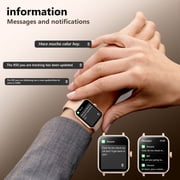 Smart Watch fits for Android and Apple iPhone, Blackview R50 IP68 Waterproof Smartwatch for Women Men , Smart Watch with Bluetooth Call(Answer/Make Calls), Pink