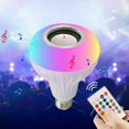 thumbnail image 3 of Bombilla Bluetooth E27 Play bombilla RGB lámpara estéreo RGB + Remoto jinwen bombilla bluetooth, 3 of 8
