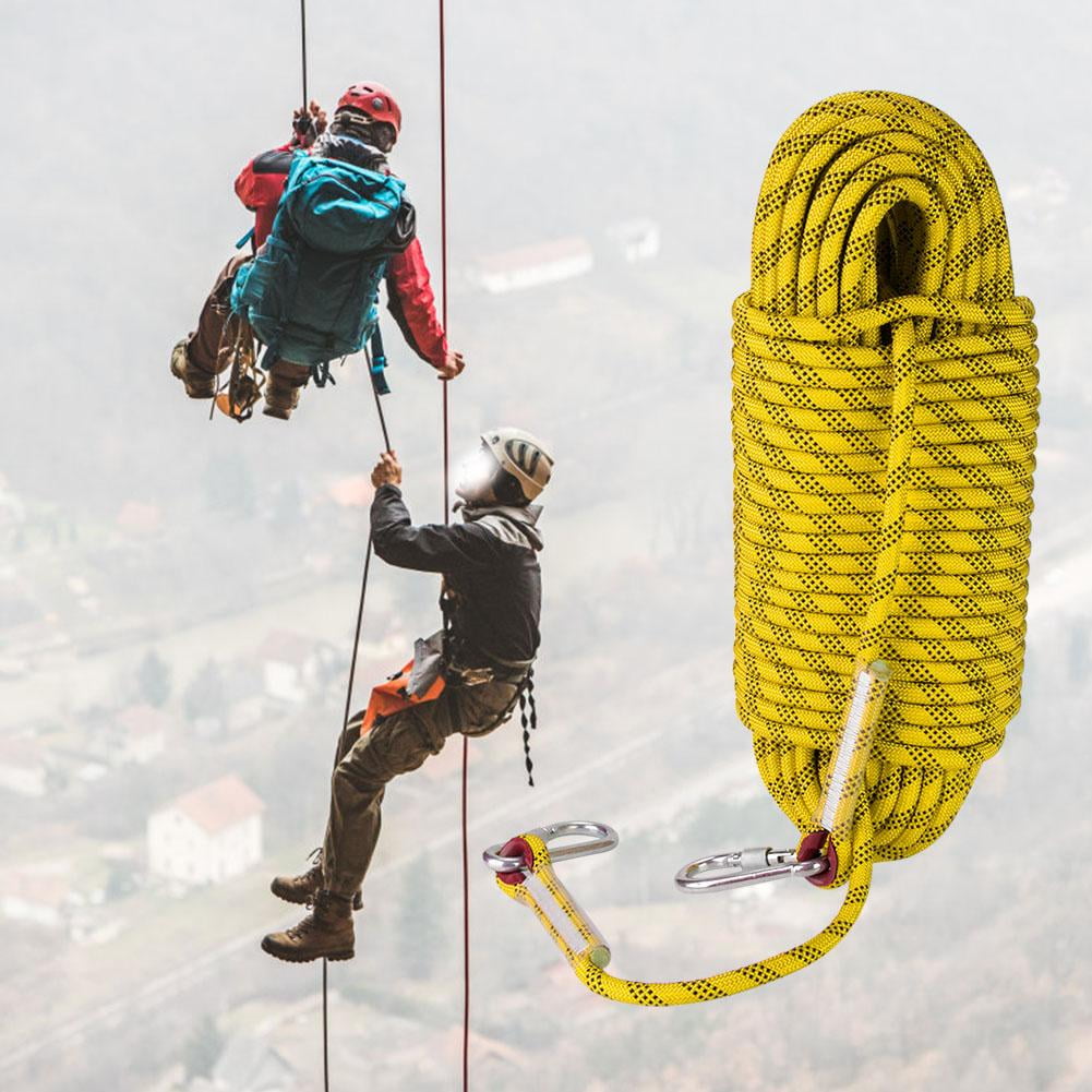Tebru 30m 12mm Auxiliary Climbing Rope Safety Mountain Escape Camping Tent Cord Walmart Com Walmart Com