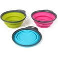 thumbnail image 3 of Pets Collapsible Travel Cup, Small, Gray/Pink, 3 of 4