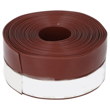 

Window Gaps Strip Tape Door Sealing Strip Silicone Cuttable Self Adhesive 16.4ft For Brown