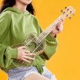 thumbnail image 2 of Ukulele transparente con bolsa Gig cuerdas 3 de limpieza regalo Yuyangstore Ukelele transparente de 23 pulgadas, 2 of 8
