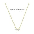 thumbnail image 3 of Minimalist Diamond Maple Leaf Necklaces for Women Sweet Fashion Gold Silver Clavicle Chain Rhinestone Choker Jewelry Gift, 3 of 7