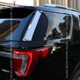 thumbnail image 3 of for Ford Explorer 2011 - 2019 Chrome Rear Trunk Window Triangle Molding Cover Trim -, 3 of 4