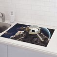 thumbnail image 6 of Yiaed Astronaut Print Highly Absorbent Microfiber Kitchen Counter Mat, Dish Drying Pad for Dishes, Utensils, Pots and Pans, Large 18" x 24", 6 of 7
