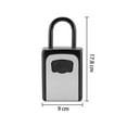 thumbnail image 4 of Outdoor 4 Digit Combination Wall / Handle Mounted Key Safe Lock Box - Black/grey, 4 of 5