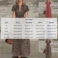 thumbnail image 3 of Dolkfu Shirt Dress Womens Fall&Winter Dresses Long Red Short Sleeve Collared Dresses Paisley Abstract Geometric Relaxed Fit Garments Wine,Xxl, 3 of 6