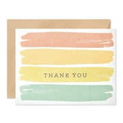 American Greetings Blank Thank You Stationery with Envelopes, Pastel Stripes (20-Count)