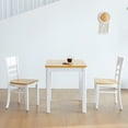 thumbnail image 5 of Livinia Cabin 33.5" Modern Farmhouse Wooden Dining Table (White-Oak), 5 of 7