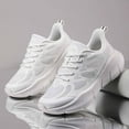 thumbnail image 6 of CHENge Womens on Sneakers Soft Breathable Stability Oil-Resistants Tennis Outdoor Sports Women Running Shoes(White,8.5), 6 of 7