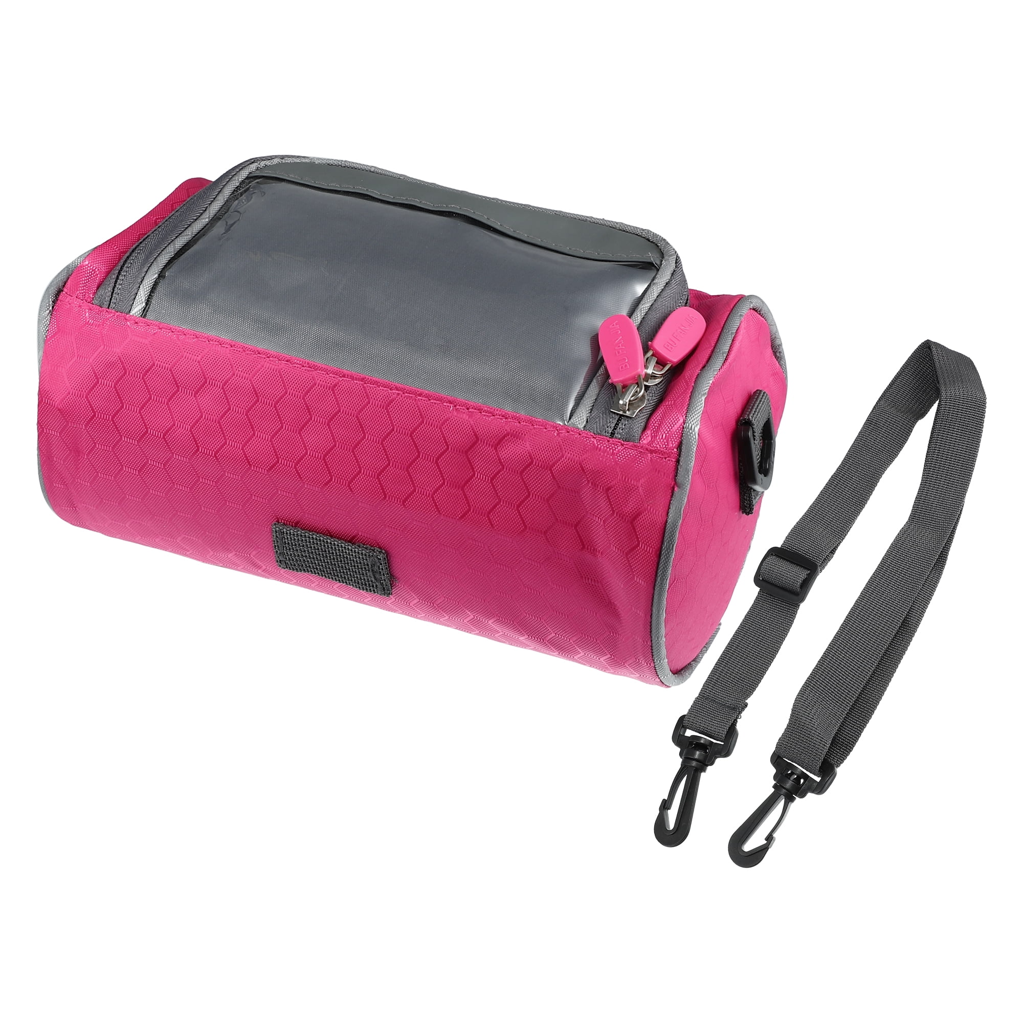 Unique Bargains Bike Handlebar Bag with Touch Screen Holder Red