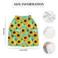 thumbnail image 6 of Fotbe Sunflowers With Green Leaves Pattern Car Seat Covers for Babies, Nursing Breastfeeding Cover Infant Carseat Canopy, Soft Stretchy Carrier Cover, 6 of 9