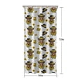 thumbnail image 5 of White Highland Cow Sunflower Hat Pattern Shower Curtain 36"x72" ,Bathroom Decorative Shower Curtains Set with 12 Hooks,Modern Waterproof Washable Shower Curtain, 5 of 6
