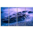 thumbnail image 2 of Vagues de la Mer Bleue au Ralenti - Toile de Paysage Marin Moderne, 2 of 3