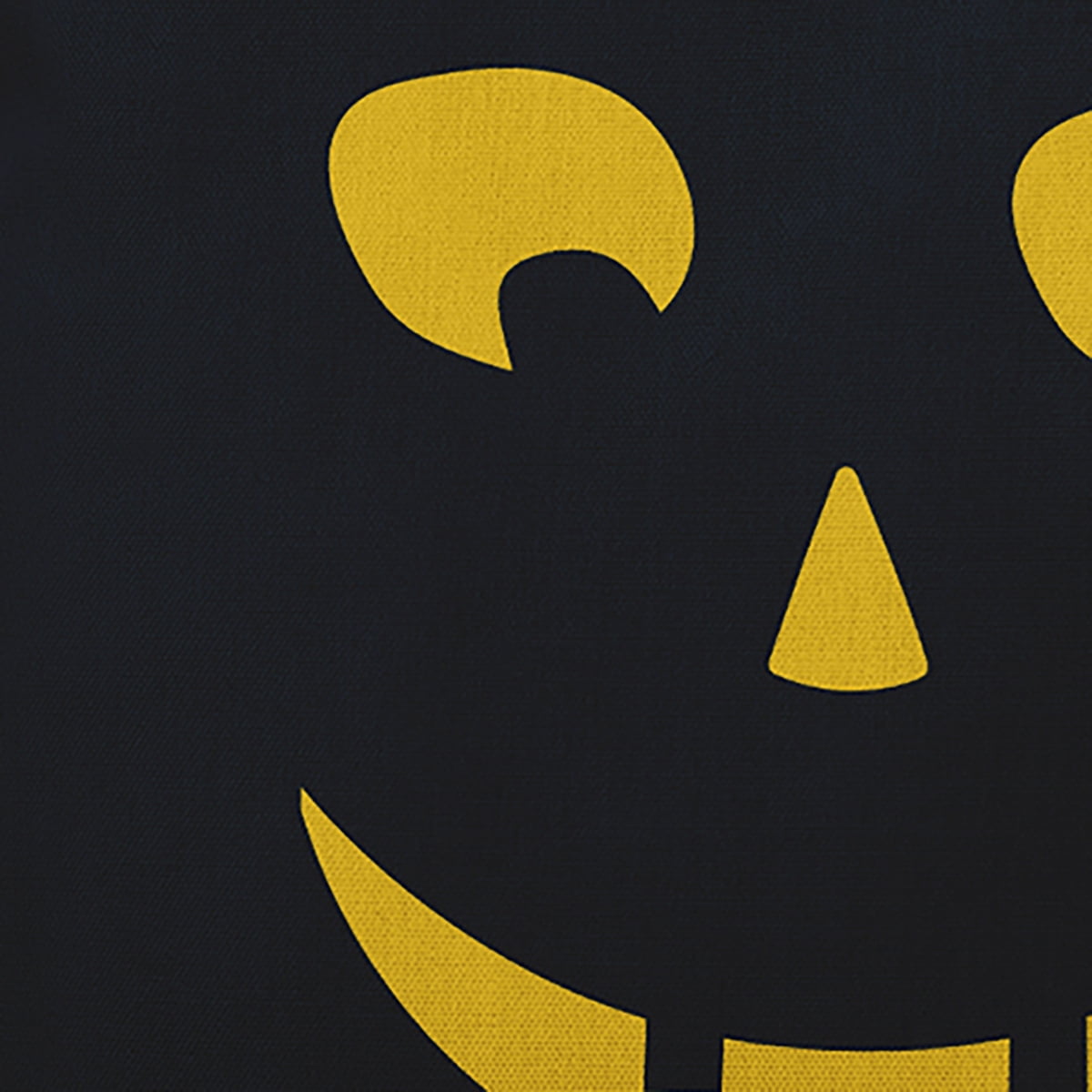 16" x 16" Simply Daisy Halloween JackoLanternLeft Polyester Indoor/Outdoor Pillow, Black Qty 1