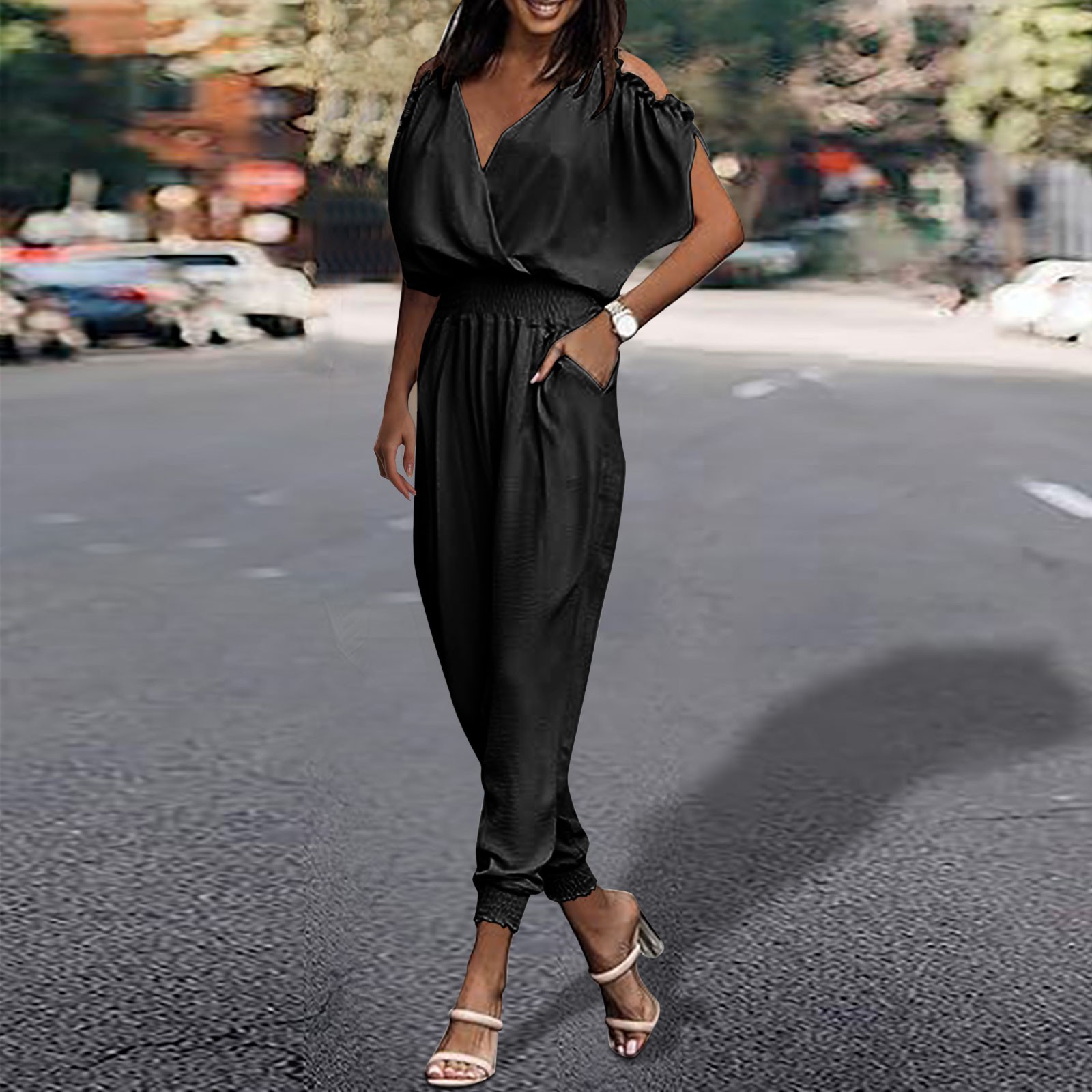 Ryum様専用】enof dressy jumpsuit Mサイズ