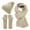 Beige, variant on Scarface, Scarf Gloves Hat Set for Teen Girls Women&Men Autumn Winter Warm Wool Hat Scarf Gloves Three, Scarf Gray One Size