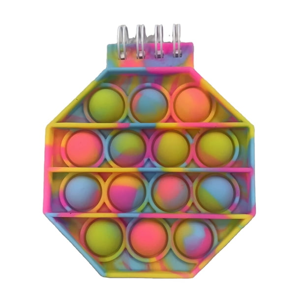 Push Bubble Octagonal Notebook Extrusión De Silicona Suave Bloc De Notas De Burbujas Juguete De Descompresión Kearding FN006578-02
