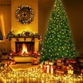 thumbnail image 3 of Costway 9Ft Pre-Lit PVC Artificial Christmas Tree Hinged w/ 700 LED Lights & Stand Green, 3 of 10