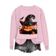 thumbnail image 5 of Jsaierl Halloween Sweatshirts for Women Plus Size Pumpkin Graphic Pullovers Fall Loose Fit Round Neck Long Sleeve Sweater Tops Halloween Clothes, Sizes S-2XL, 5 of 7
