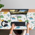 thumbnail image 4 of Long Mouse Pads for Desk,Colorful Dinosaurs Cacti Pattern Desk Mats on Top Of Desks, Desk Mouse Pad Extra Large with 3mm Non-Slip Base and Stitched Edge for Gaming,Office,Work,Home 47.3"x23.6", 4 of 6