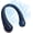 Dark Blue, variant on Neck Fan: Portable Personal Neck Cooling Rechargeable Bladeless Fan - Hands Free 3 Speed 4000 mAh Battery USB Operated Wearable Headphone Design - Gift for Men Women Outdoor (White)