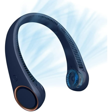 

Bladeless Neck Fan Leafless Personal Mini Fan 360°Adjustable Around Neck Sport Neckband Fan Little Last for 3-6 Hours Cooling Fan Folding Hanging Speed Adjustable 4000mAh