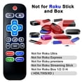 thumbnail image 4 of Ustris 2 Pack  Universal Remote (Glow in darkness)  Compatible for All Roku TV Remote / TCL/Hisense/Sharp/Philips/Onn/Element/Insignia/Westinghouse Roku TV  (Not for Roku Stick and Box), 4 of 7