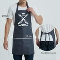 thumbnail image 5 of Cooking Aprons for Men Women, Kitchen Chef Apron, BBQ Grilling Gifts for Husband Dad, 5 of 5