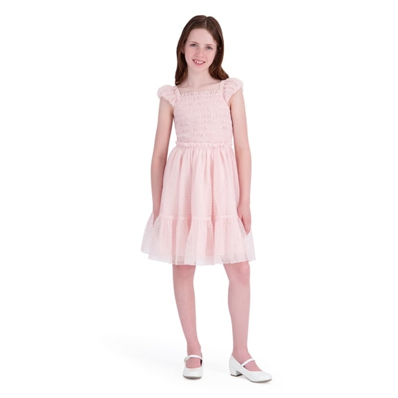 Kensie Girl Sleeveless Swiss Dot Mesh Dress, Sizes 4-16