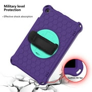 Case for All-New Kindle Fire HD 10 (9th/7th/5th Generation, 2019/2017/2015 Release) 10.1 Tablet, Slim Kids-Friendly Lightweight EVA Rubber Convertible Handle Stand Shockproof Protective Cover