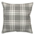 thumbnail image 2 of Creative Products Distress Plaid Gray 18 x 18 Indoor / Outdoor Pillow, 2 of 3