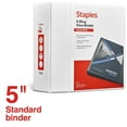 thumbnail image 2 of Staples Standard 5-Inch D 3-Ring View Binder White (26360-CC) 976179, 2 of 6