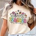 thumbnail image 2 of Helping Little Minds Grow Teacher T-Shirt, Floral Appreciation Tee, 2 of 6
