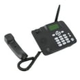 thumbnail image 4 of M Buder Fixed Wireless Phone 2G Desktop Telephone Support GSM 850/900/1800/1900MHZ SIM Card Cordless Phone with Antenna Radio Alarm Clock SMS Funtion for Call Center Office US Plug Black, 4 of 4