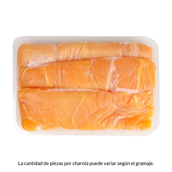 Milanesa de pechuga de pollo por kg  peso aprox por charola 700 a 800 g