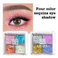 thumbnail image 4 of Sombra de ojos de lentejuelas de cuatro colores para niños, polvo brillante con purpurina, paleta de sombras de ojos de cuatro colores perlados, maquillaje de escenario, 4 of 7